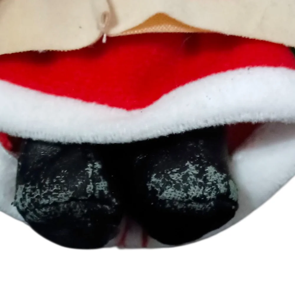 Vintage Russ Christmas Caroler‎ Troll Doll Red Hair 90s Ear Muffs Holiday Xmas